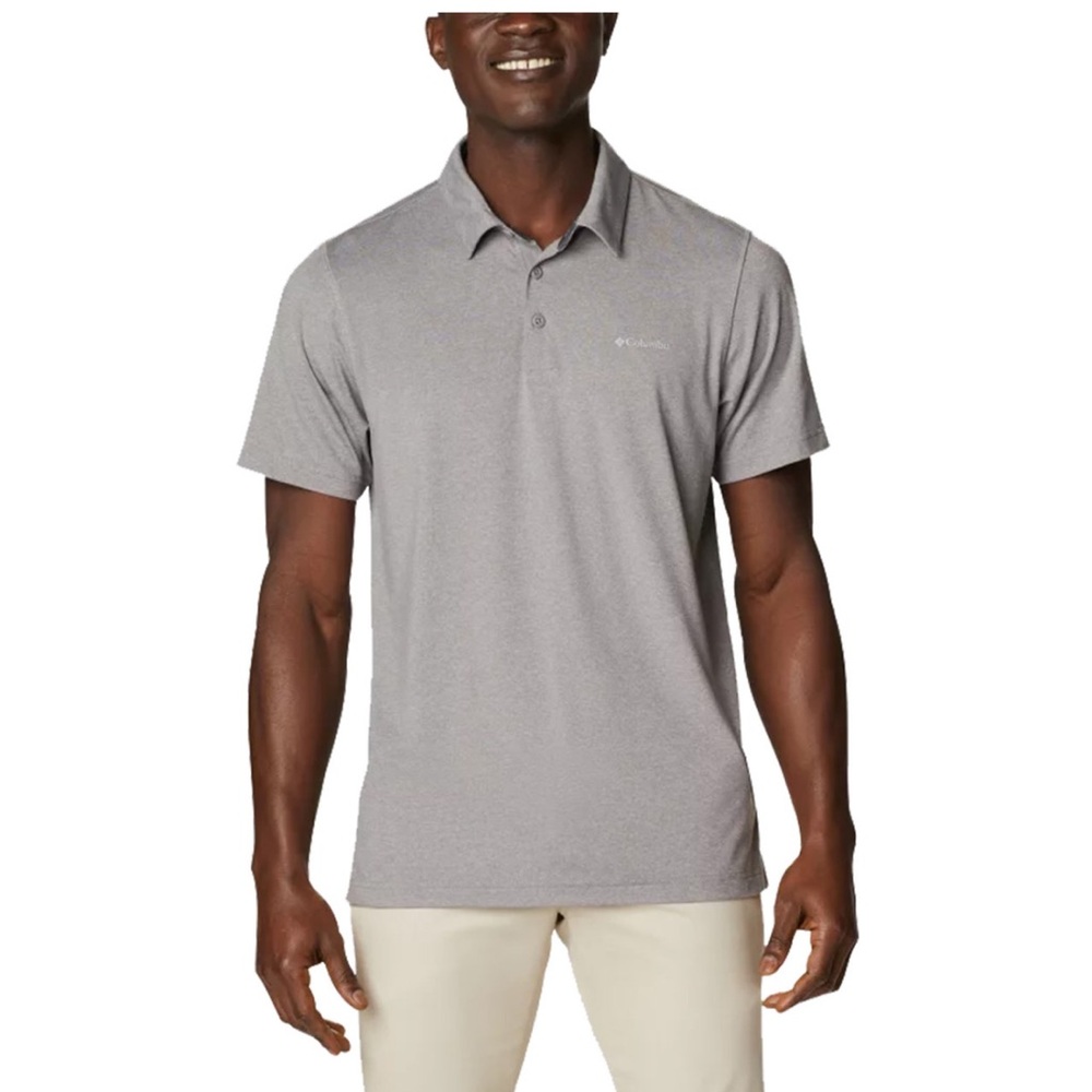 Columbia Gray Performance Polo Shirt